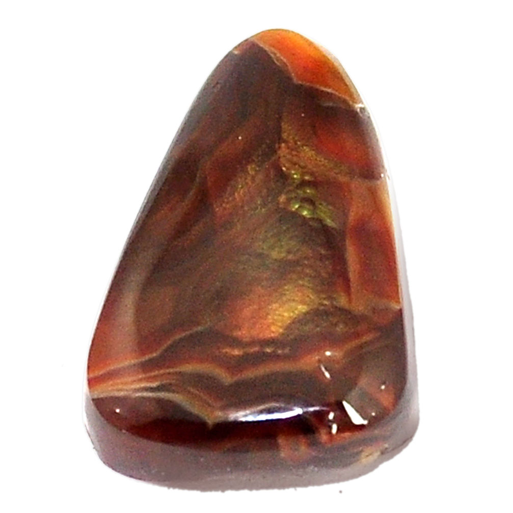 Natural 6.25cts mexican fire agate cabochon 16x10 mm loose gemstone s8413
