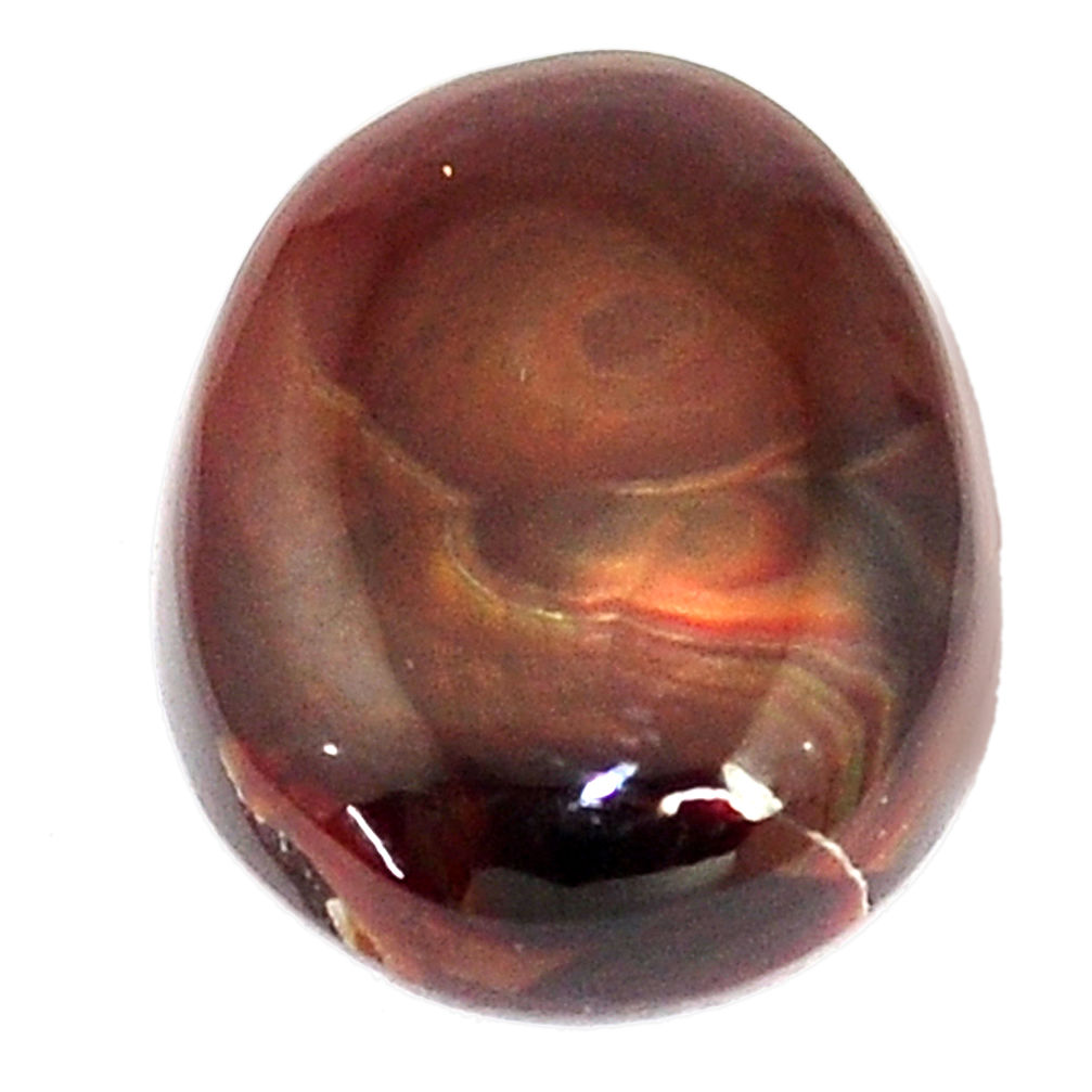 Natural 5.15cts mexican fire agate cabochon 14.5x11.5 mm loose gemstone s8414