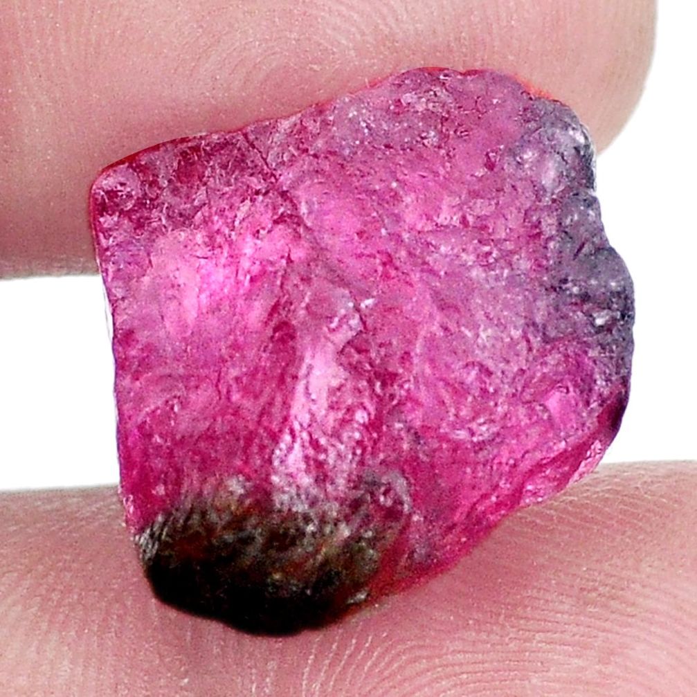 Natural 17.40cts tourmaline watermelon rough 20x18 mm fancy loose gemstone s8431