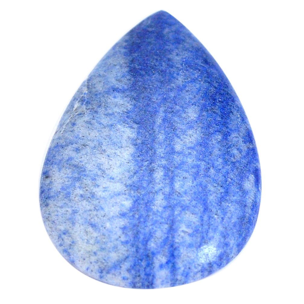 Natural 25.10cts dumortierite blue cabochon 34x24 mm pear loose gemstone s8640