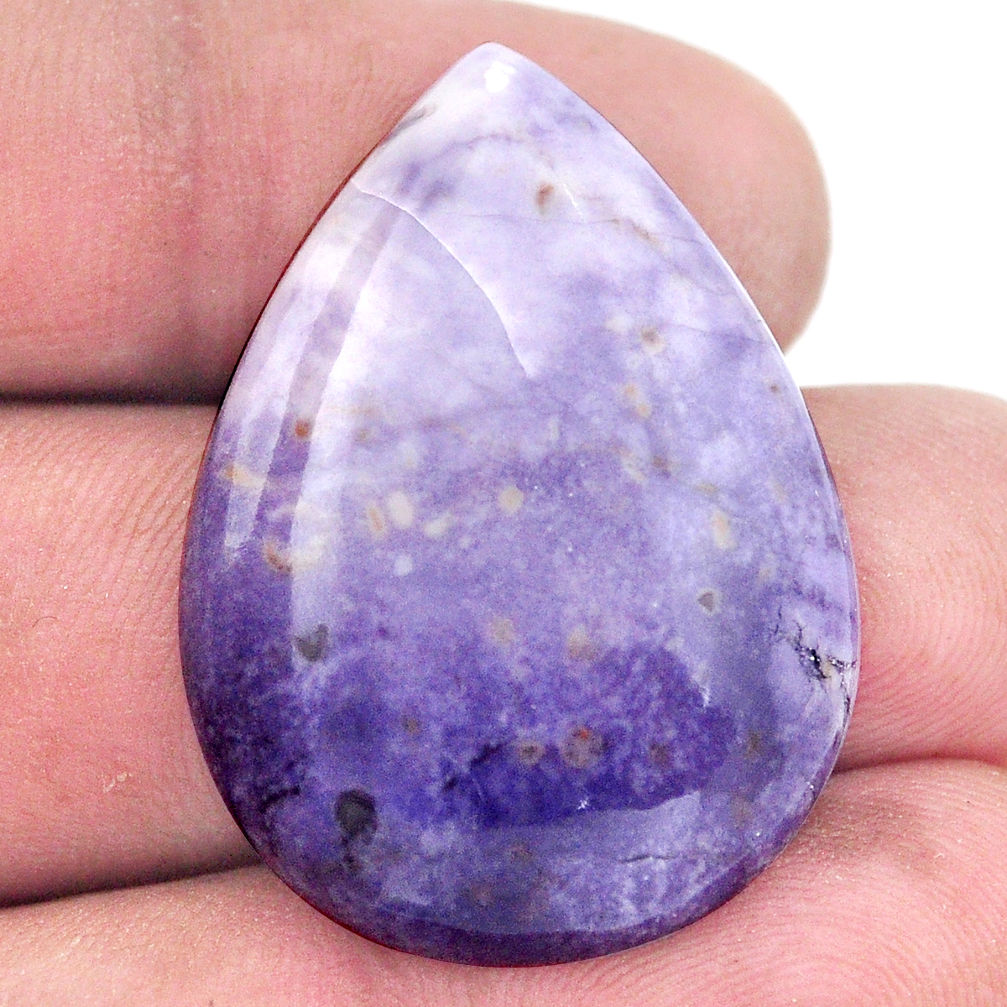 Natural 32.40cts tiffany stone purple cabochon 33.5x24 mm loose gemstone s8662