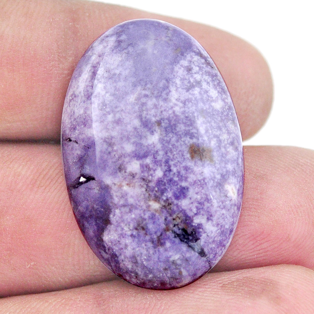 Natural 27.10cts tiffany stone purple 31x20 mm oval loose gemstone s8689