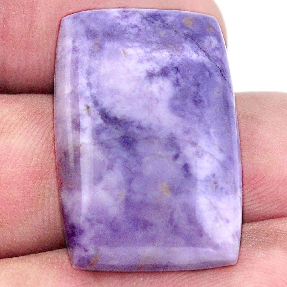 Natural 23.45cts tiffany stone purple 28x18 mm octagan loose gemstone s8698