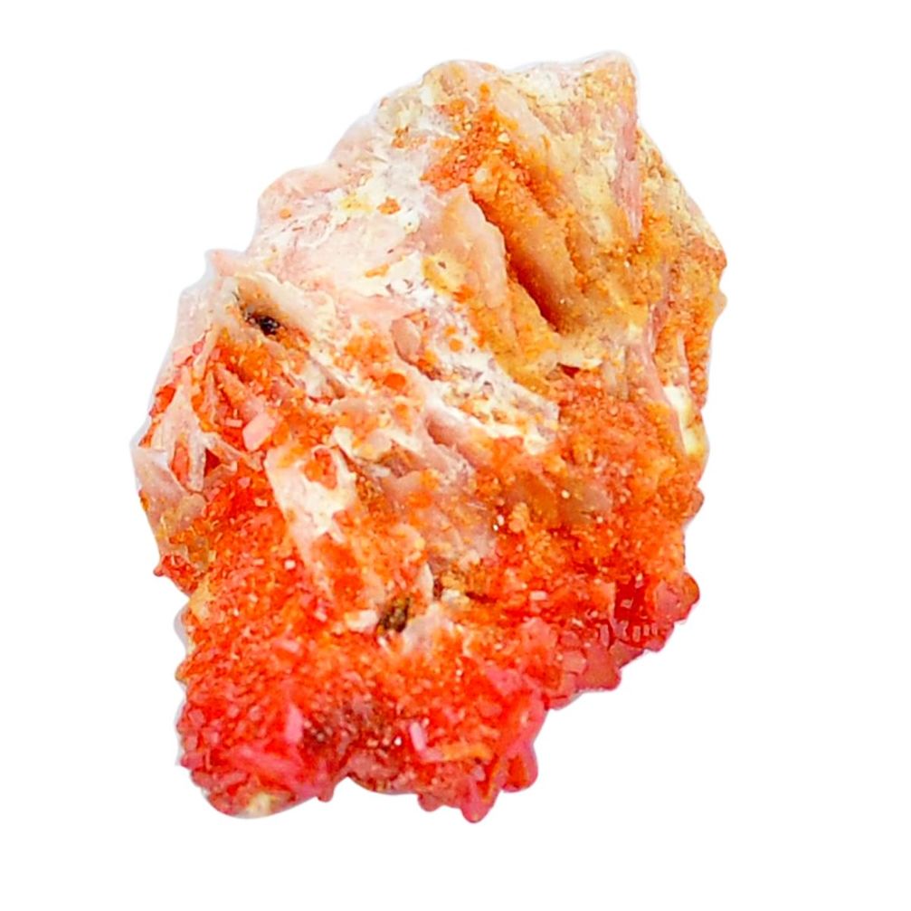 Natural 31.30cts vanadinite morocco orange rough 28x18 mm loose gemstone s8711