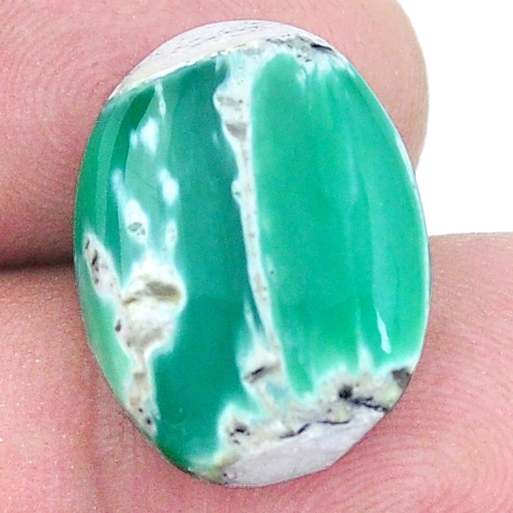 Natural 8.10cts variscite green cabochon 19x14 mm oval loose gemstone s8874