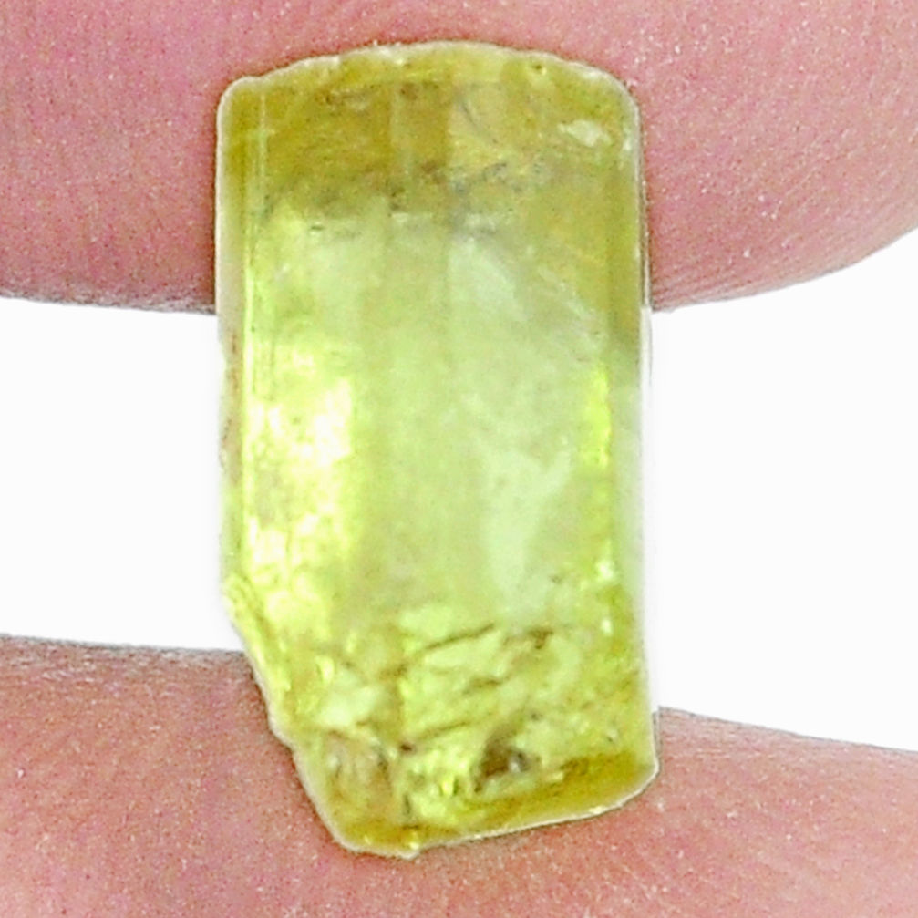 Natural 9.35cts apatite (madagascar) green rough 15x8 mm loose gemstone s8935