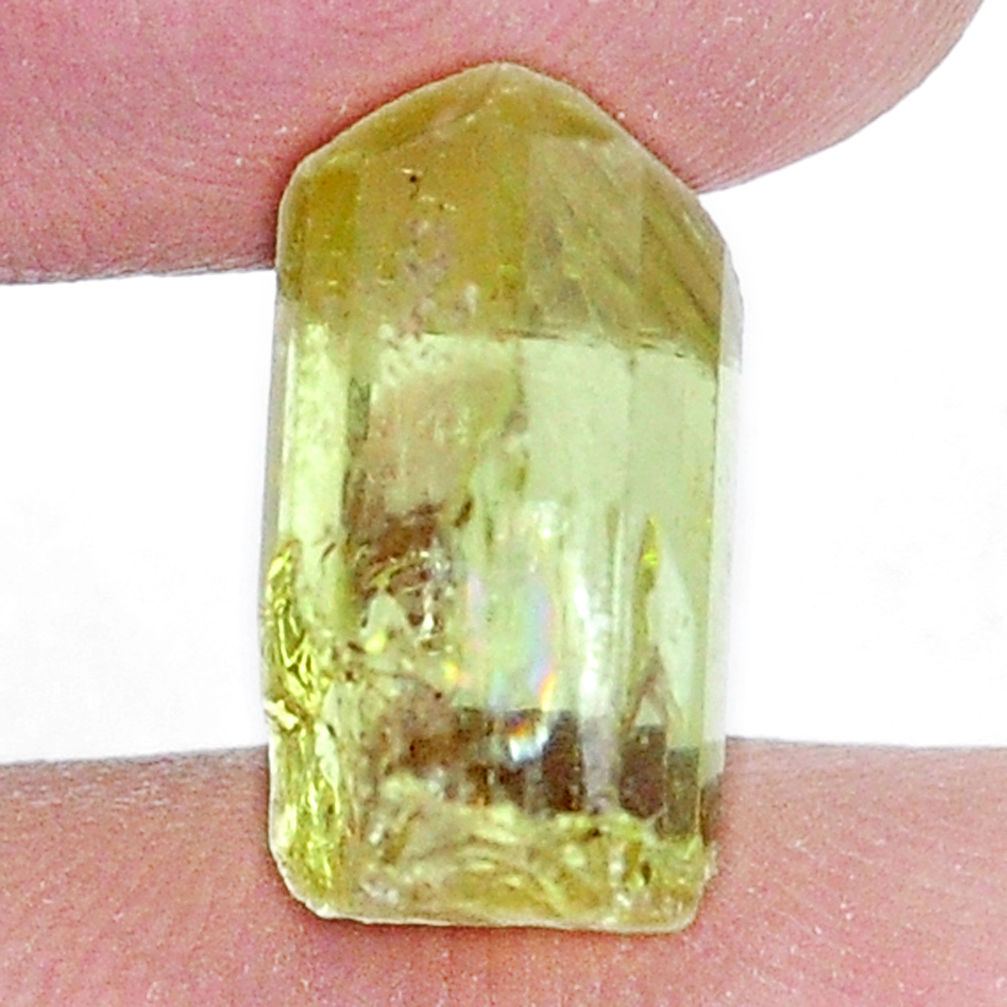 Natural 10.10cts apatite (madagascar) green rough 15x8 mm loose gemstone s8938