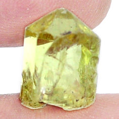 Natural 12.40cts apatite (madagascar) green rough 14x10 mm loose gemstone s8940