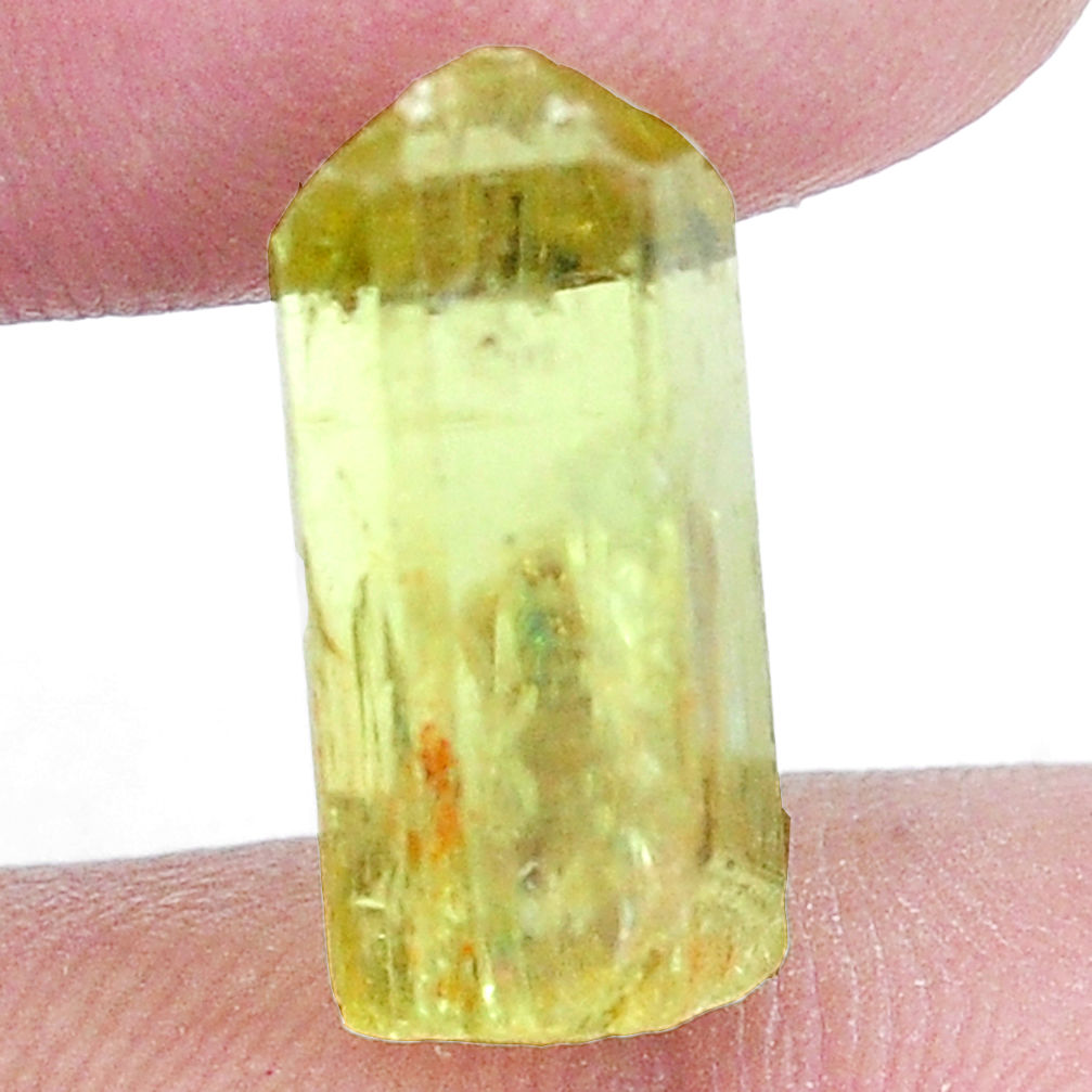 Natural 13.45cts apatite (madagascar) green rough 18x9 mm loose gemstone s8952