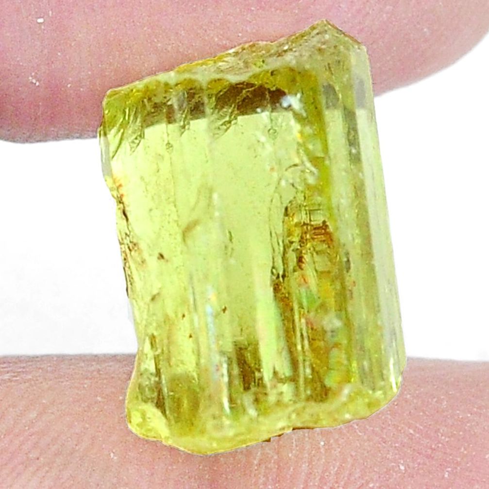 Natural 20.10cts apatite (madagascar) green rough 16x12 mm loose gemstone s8953