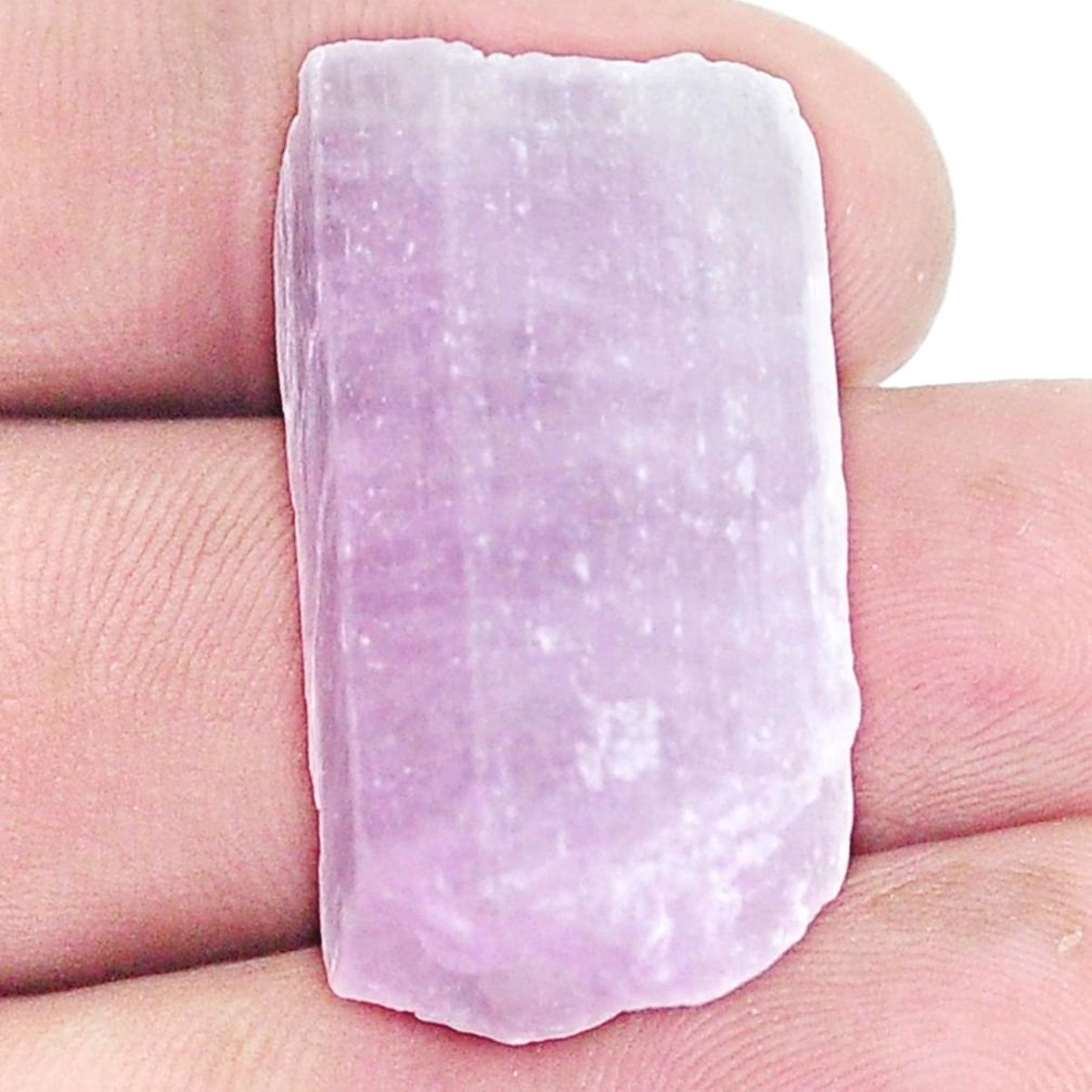 Natural 72.40cts kunzite rough pink rough 31x15.5 mm fancy loose gemstone s8961