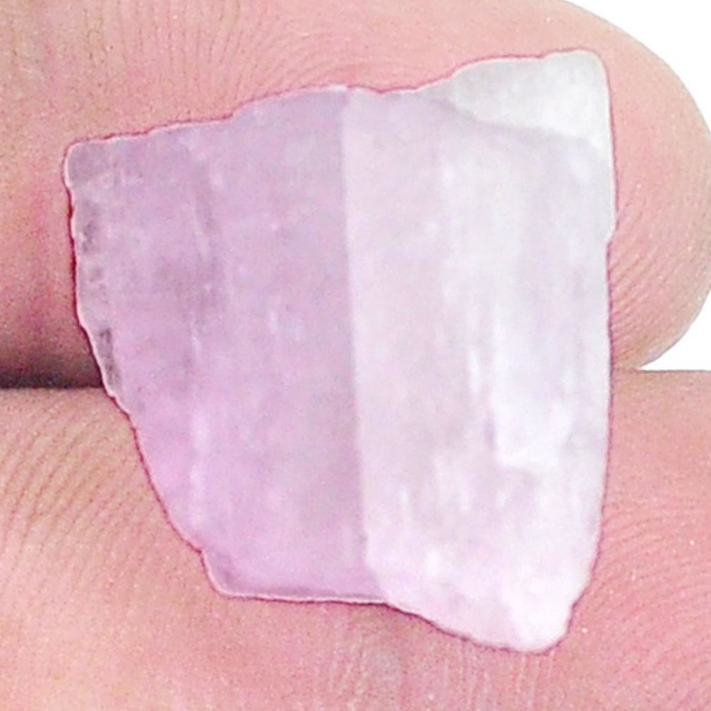 Natural 34.45cts kunzite rough pink rough 20x17 mm fancy loose gemstone s8962