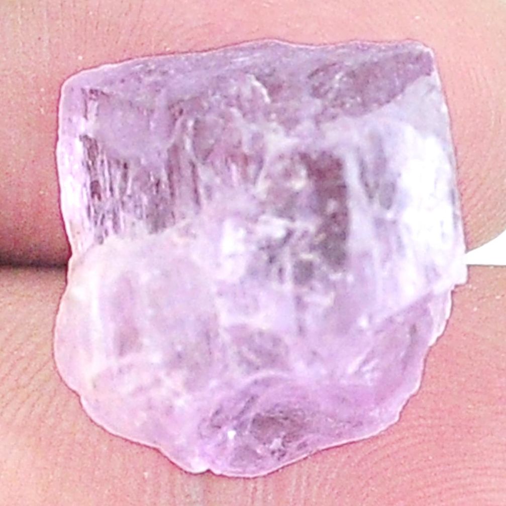 Natural 29.45cts kunzite rough pink rough 17x16 mm fancy loose gemstone s8967