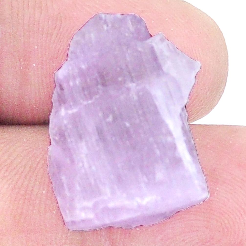 Natural 28.45cts kunzite rough pink rough 21x15 mm fancy loose gemstone s8968