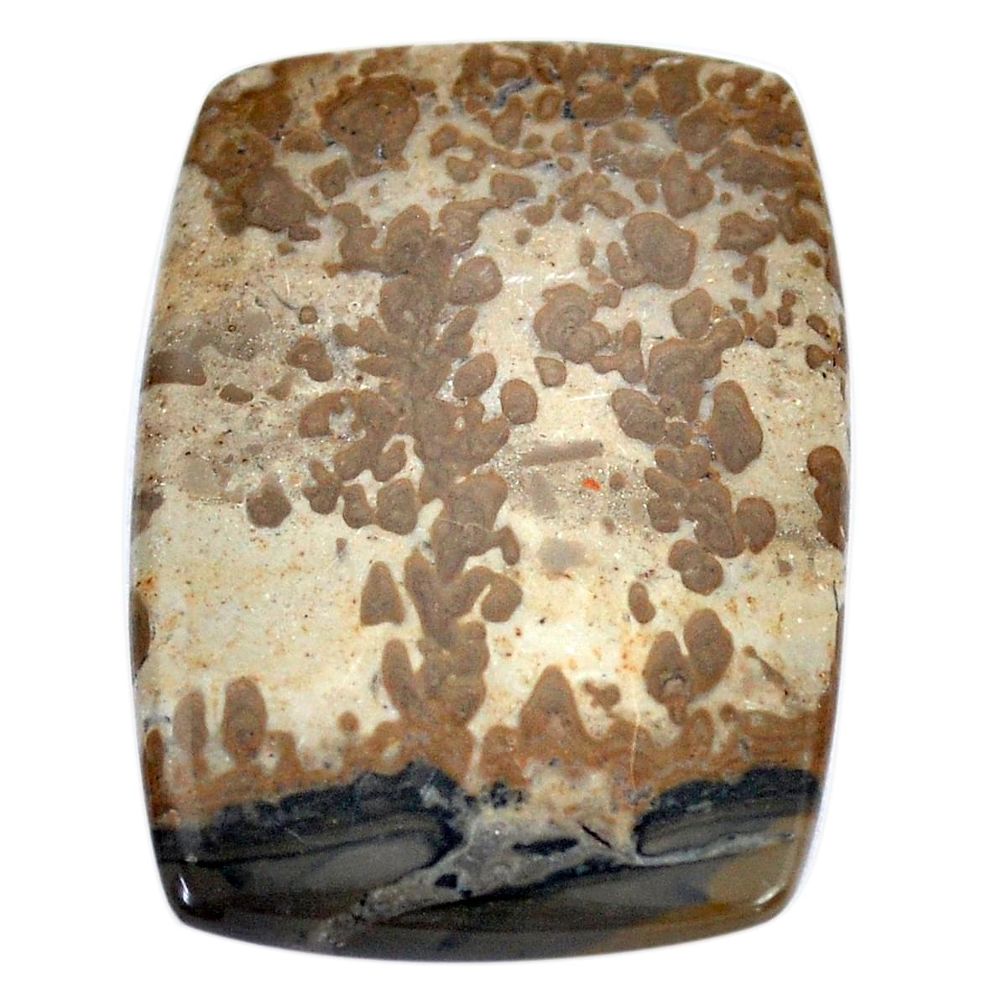 Natural 28.45cts cotham landscape marble brown 34x24 mm loose gemstone s8998