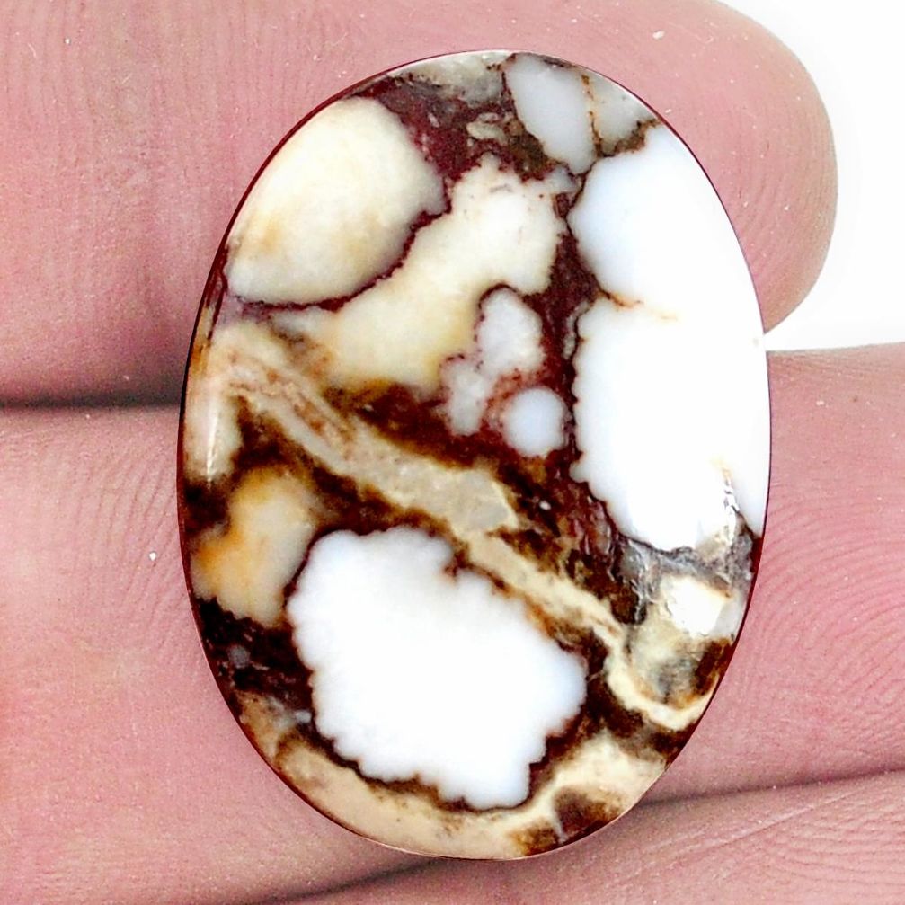 Natural 25.15cts wild horse magnesite bronze 27x20 mm oval loose gemstone s9005