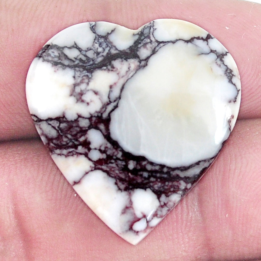 Natural 25.10cts wild horse magnesite bronze 25x24 mm heart loose gemstone s9019