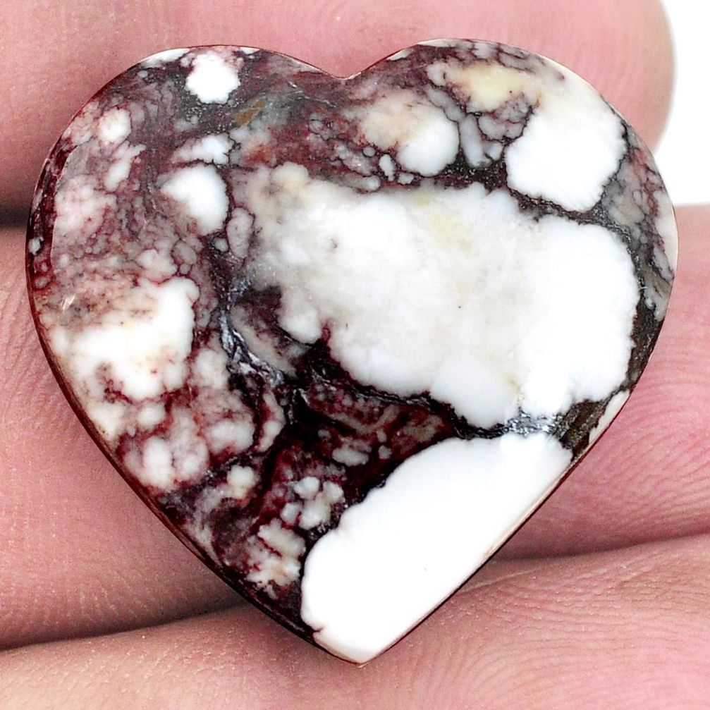 Natural 30.10cts wild horse magnesite bronze 25x26 mm heart loose gemstone s9035