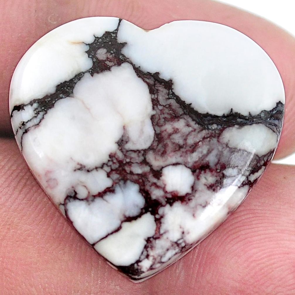 Natural 22.40cts wild horse magnesite bronze 23x24 mm heart loose gemstone s9038