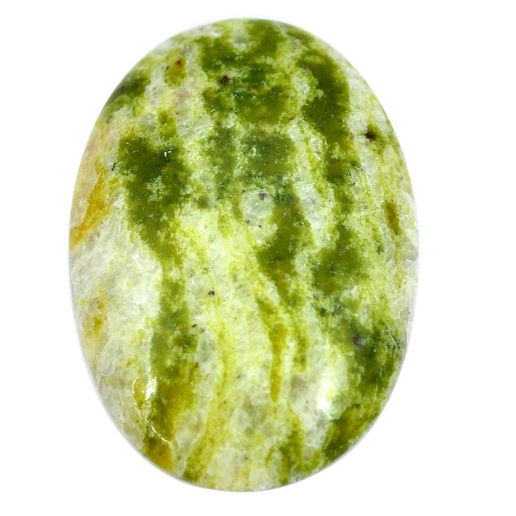 Natural 38.45cts lizardite (meditation stone) 37x25 mm oval loose gemstone s9062