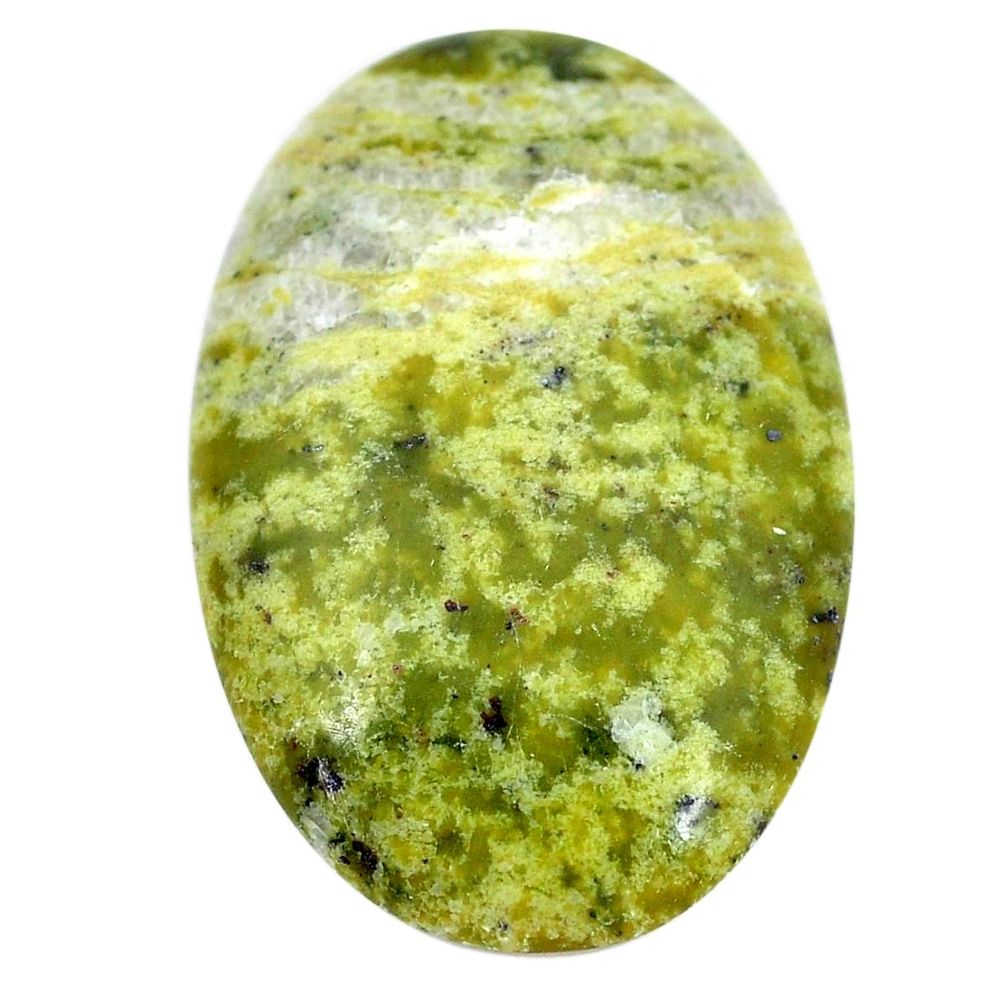 Natural 28.45cts lizardite (meditation stone) 35x23 mm oval loose gemstone s9063