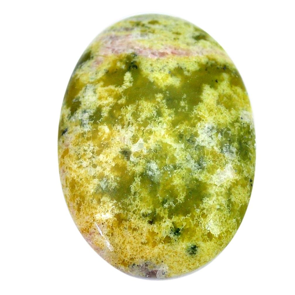 Natural 36.30cts lizardite (meditation stone) 35x25 mm oval loose gemstone s9073