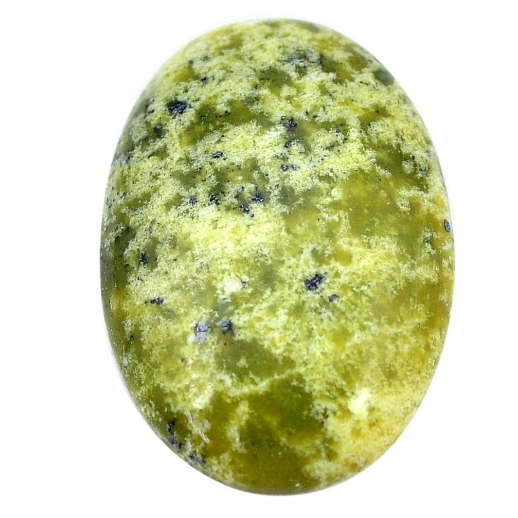 Natural 28.45cts lizardite (meditation stone) 32x22 mm oval loose gemstone s9074