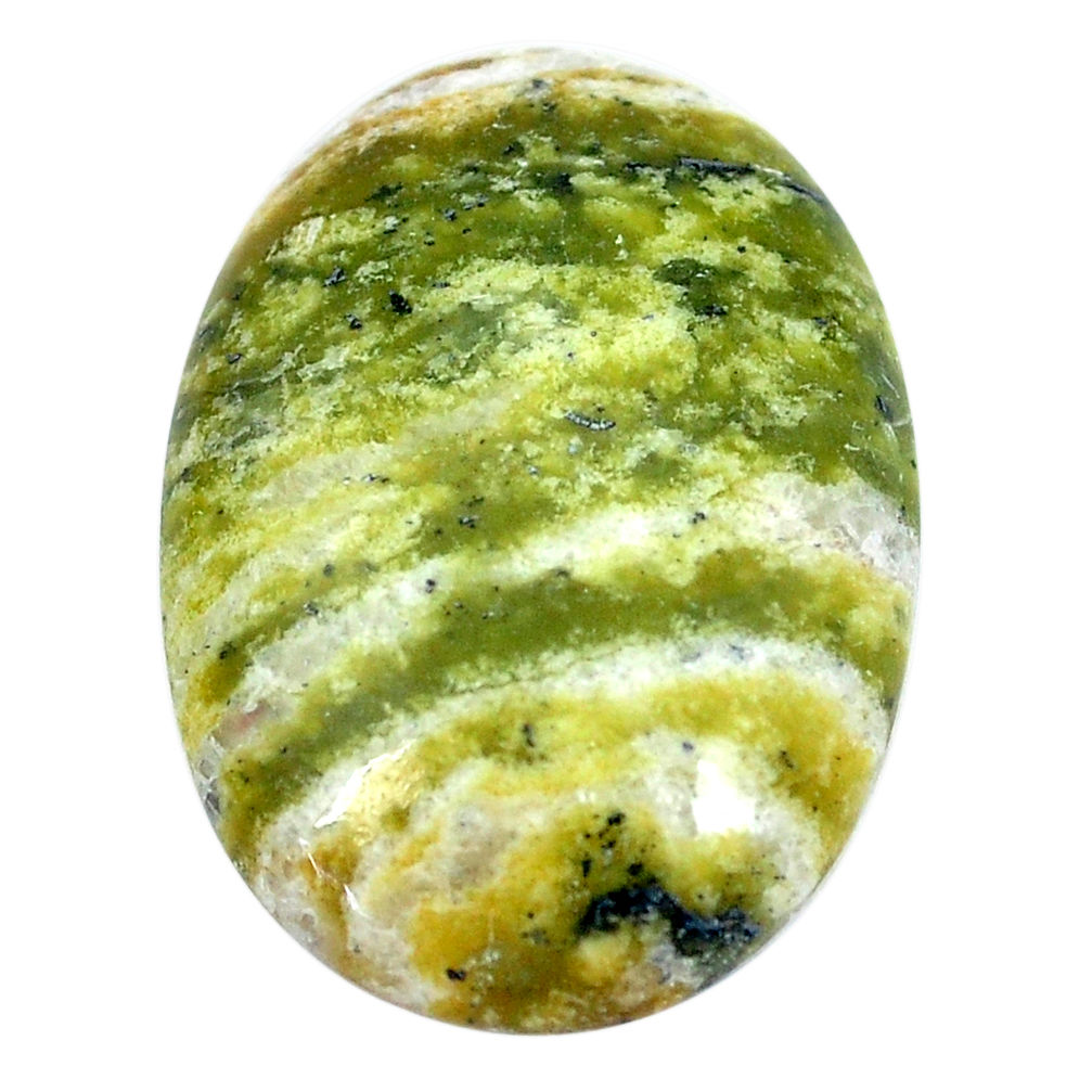 Natural 24.45cts lizardite (meditation stone) 29x20mm oval loose gemstone s9077