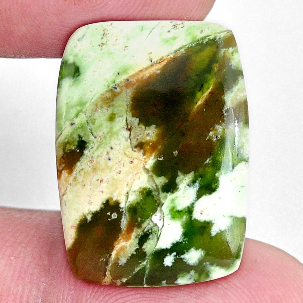 Natural 10.10cts chrome chalcedony green 23x17 mm octagan loose gemstone s9113