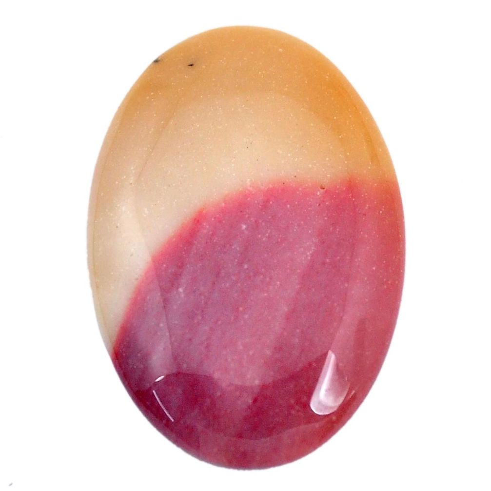 Natural 24.10cts mookaite brown cabochon 33x21.5 mm oval loose gemstone s9284