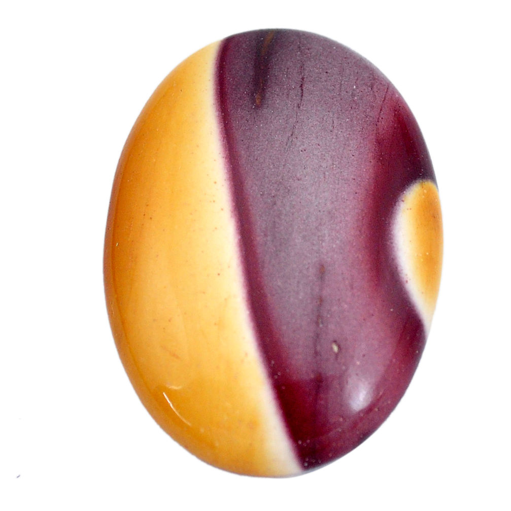 Natural 33.45cts mookaite brown cabochon 33.5x23.5 mm oval loose gemstone s9287