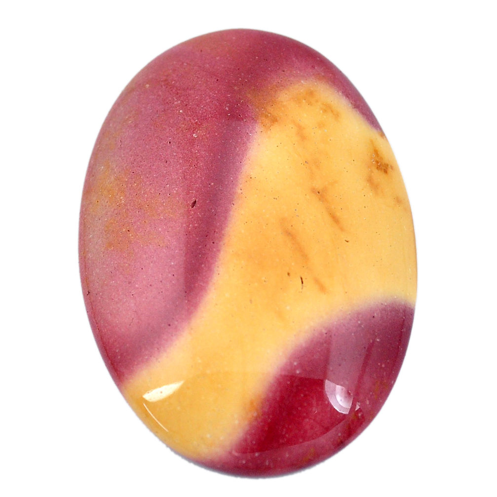 Natural 51.30cts mookaite brown cabochon 42.5x30 mm oval loose gemstone s9301