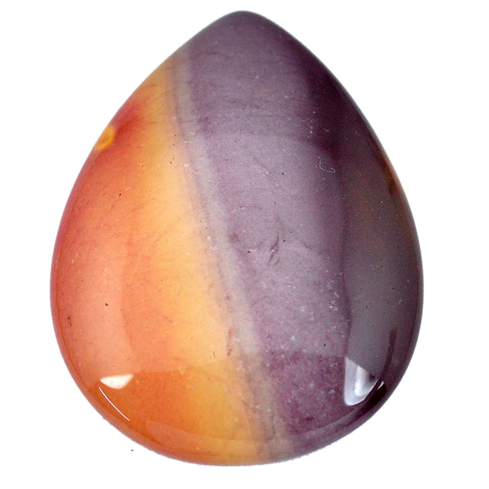 Natural 39.35cts mookaite brown cabochon 39x29 mm pear loose gemstone s9310