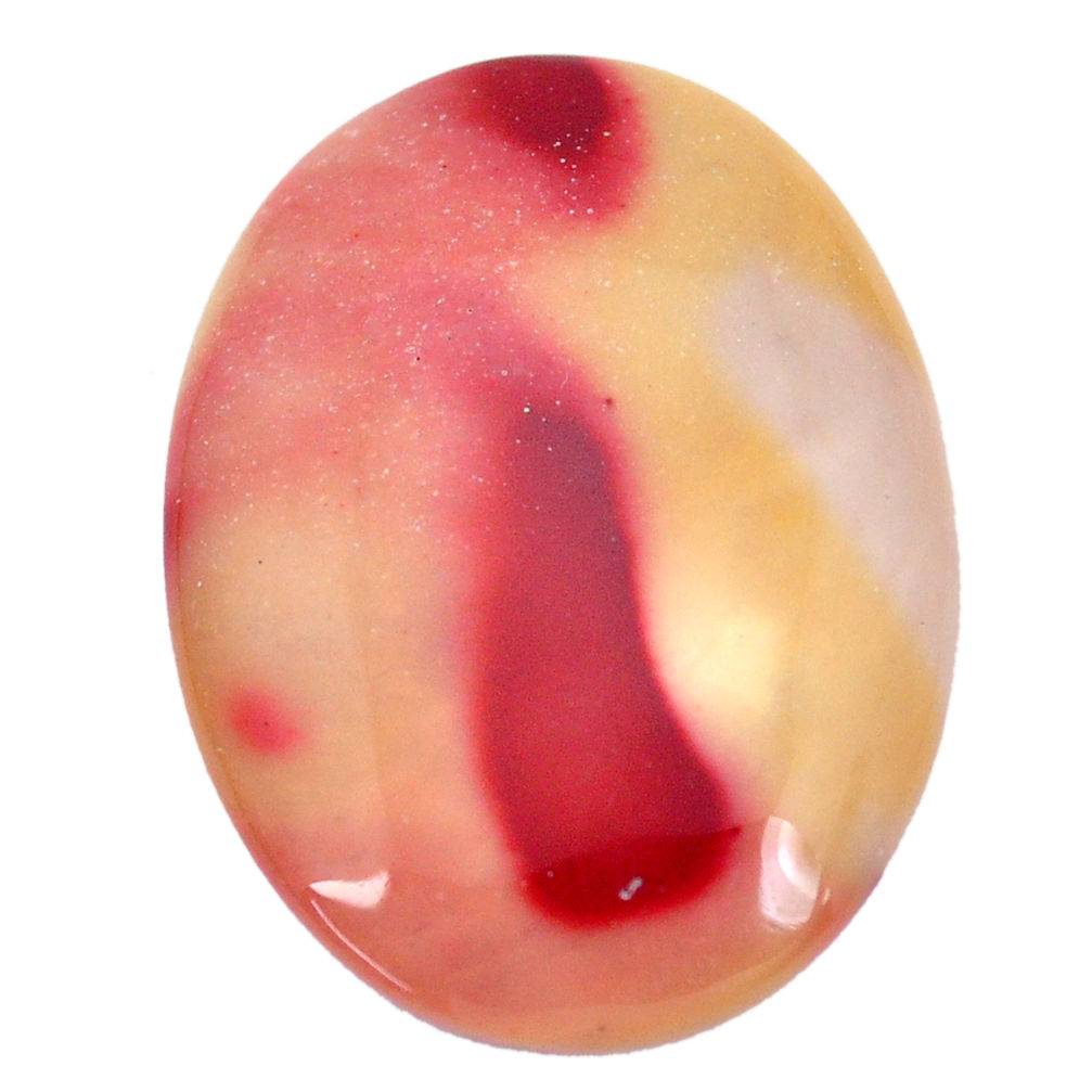 Natural 28.15cts mookaite brown cabochon 32x23.5 mm oval loose gemstone s9313