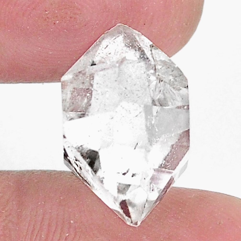 Natural 16.30cts herkimer diamond white rough 17x12mm fancy loose gemstone s9341