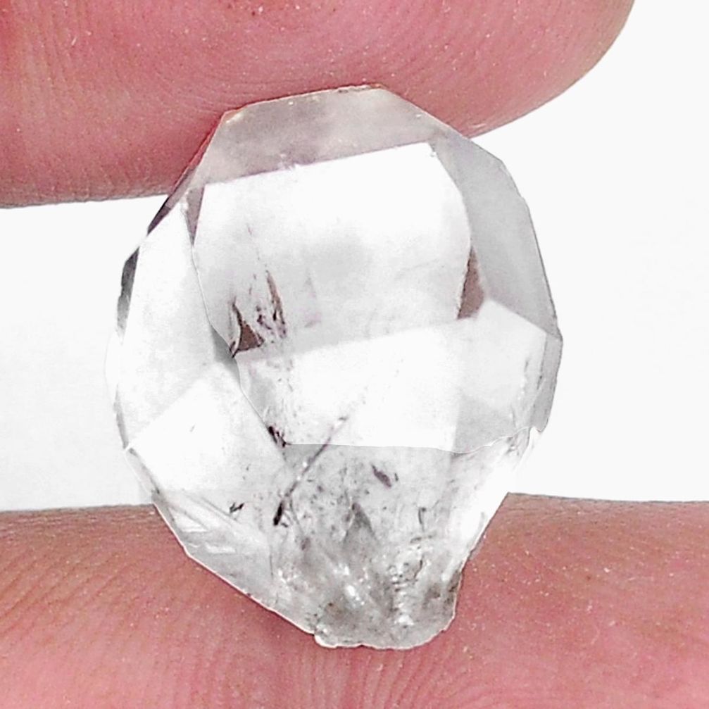 Natural 19.45cts herkimer diamond white rough 18x14 mm loose gemstone s9349