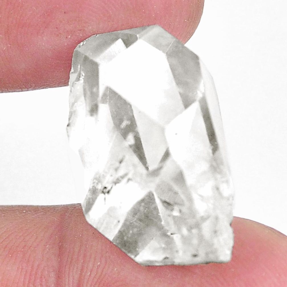 Natural 31.30cts herkimer diamond white rough 23x15 mm loose gemstone s9350
