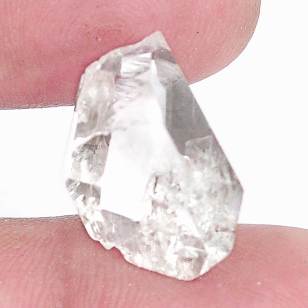 Natural 16.30cts herkimer diamond white rough 18x12mm fancy loose gemstone s9359