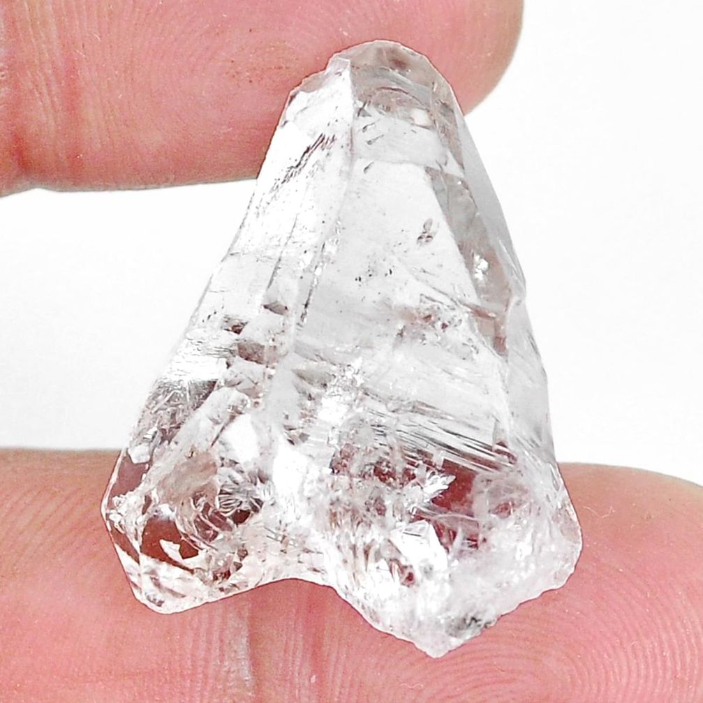 Natural 31.30cts herkimer diamond white rough 28x21mm fancy loose gemstone s9362