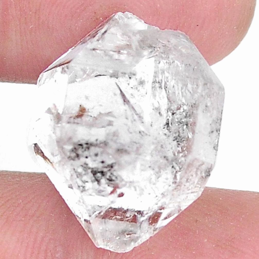 Natural 21.30cts herkimer diamond white rough 20x16.5 mm loose gemstone s9369