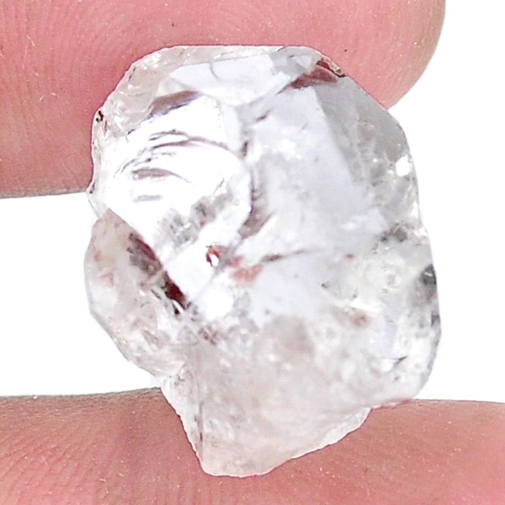 Natural 23.15cts herkimer diamond white rough 19x12mm fancy loose gemstone s9375