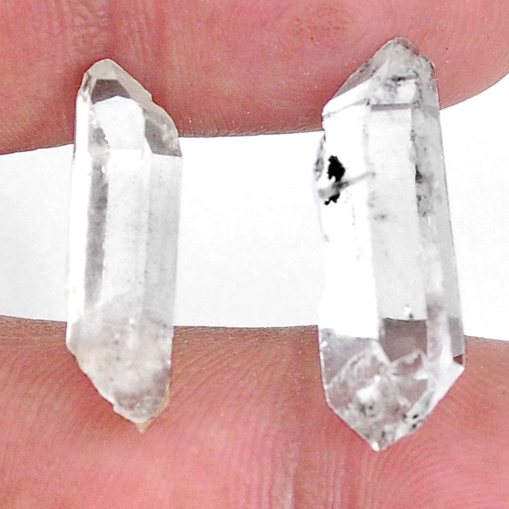 Natural 13.15cts herkimer diamond white rough 22x7.5 mm loose gemstone s9392
