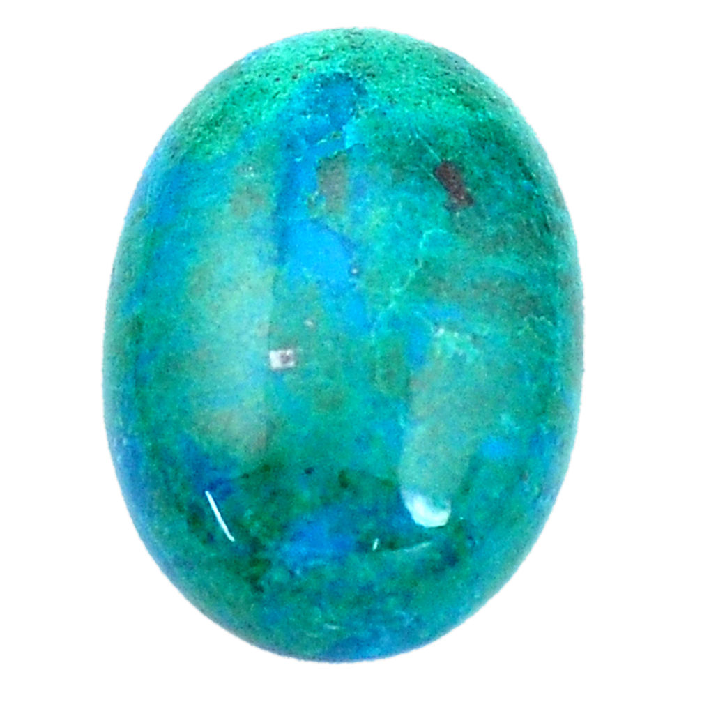 Aaa+ grade 31.30cts chrysocolla cabochon 25x18 mm oval loose gemstone s9432