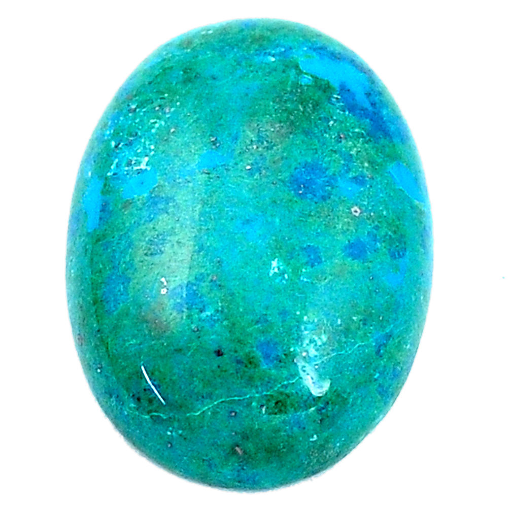 Top quality 25.15cts chrysocolla green 25x18 mm oval loose gemstone s9444