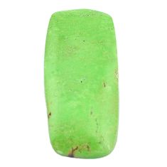 Natural 33.45cts gaspeite green cabochon 34x15 mm octagan loose gemstone s9505