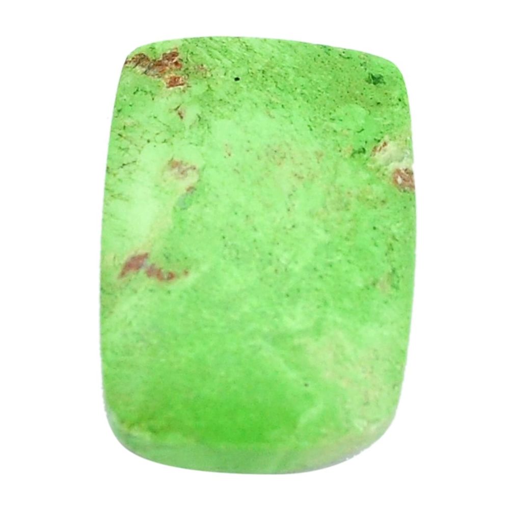 Natural 32.35cts gaspeite green cabochon 25x17 mm octagan loose gemstone s9508