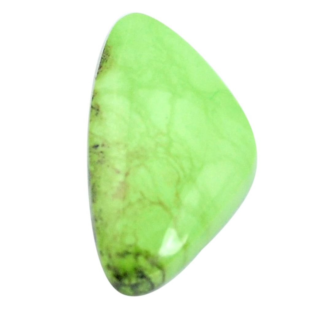 Natural 23.45cts gaspeite green cabochon 28x16 mm fancy loose gemstone s9510