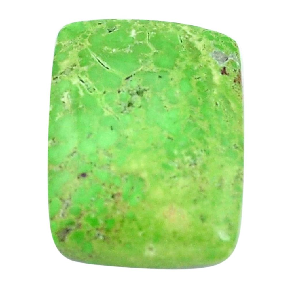 Natural 19.45cts gaspeite green cabochon 22x16.5 mm octagan loose gemstone s9511