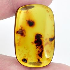 Natural 23.45cts amber from colombia green 35x22 mm octagan loose gemstone s9539
