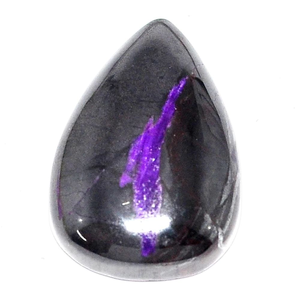 Natural 38.45cts sugilite purple cabochon 29x19 mm pear loose gemstone s9569